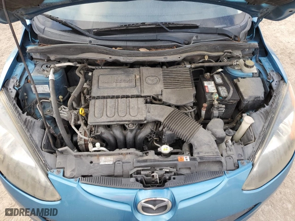 2012 Mazda Mazda2 Touring with VIN JM1DE1LY8C0149593, listed as a Copart auction lot 44600365 with 185,091 mi miles and Salvage Title. Bid and sale history available at carsss.com. Image 11.