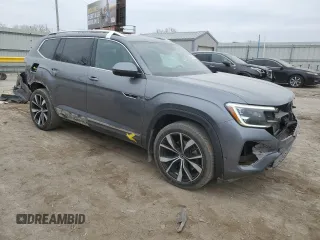 2024 Volkswagen Atlas SEL Premium R-Line with VIN 1V2FR2CA1RC520945, listed as a Copart auction lot 44778565 with 25,003 mi miles and Salvage title. Bid and sale history available at DreamBid. Image 4.