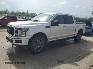 2018 Ford F-150 XL with VIN 1FTEW1EP1JFA16058, listed as a Copart auction lot 55116135 with 81,140 mi miles and Salvage title. Bid and sale history available at DreamBid. Image 1.