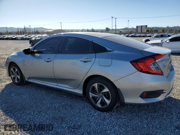 2020 Honda Civic LX with VIN 19XFC2F6XLE205068, listed as a Copart auction lot 46477215 with 58,296 mi miles and Salvage Title. Bid and sale history available at DreamBid. Image 2.
