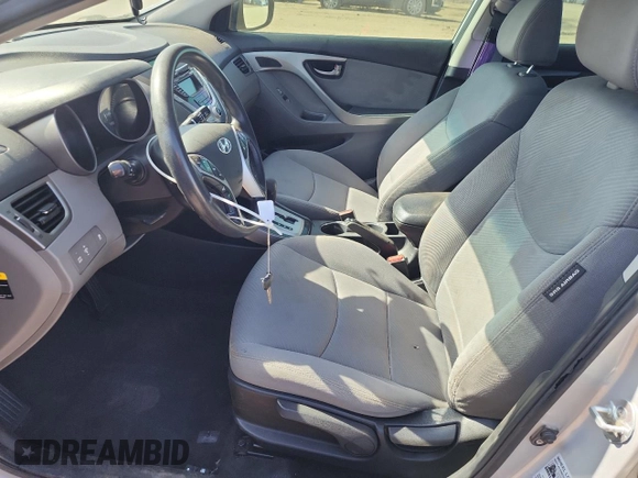 2012 Hyundai Elantra Limited with VIN KMHDH4AE7CU349600, listed as a Copart auction lot 57899385 with 146,076 mi miles and Salvage title. Bid and sale history available at DreamBid. Image 7.