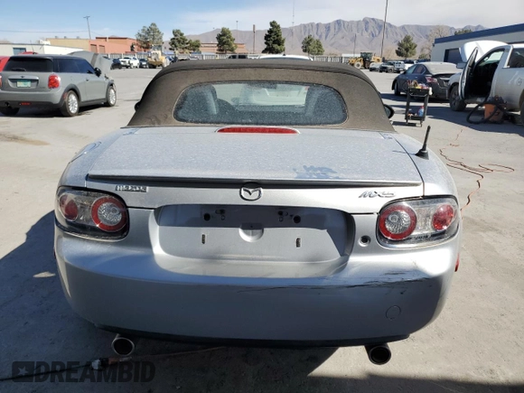 2007 Mazda MX-5 Miata Sport with VIN JM1NC25F470128936, listed as a Copart auction lot 45424585 with 123,910 mi miles and Salvage title. Bid and sale history available at DreamBid. Image 6.