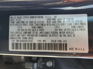 2024 Mazda CX-50 S Select with VIN 7MMVABAMXRN192642, listed as a Copart auction lot 54610595 with 20,165 mi miles and Salvage title. Bid and sale history available at DreamBid. Image 12.