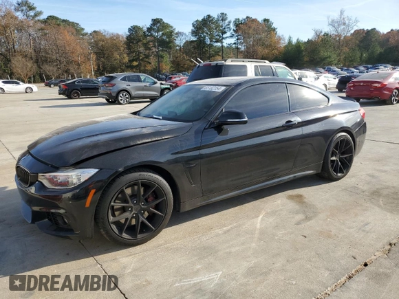 2016 BMW 4 Series 435i with VIN WBA3R1C52GK529980, listed as a Copart auction lot 85152154 with 87,972 mi miles and Salvage title. Bid and sale history available at DreamBid. Image 1.