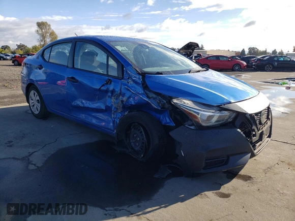 2020 Nissan Versa S with VIN 3N1CN8DV4LL822054, listed as a Copart auction lot 76609904 with 39,799 mi miles and Salvage Title. Bid and sale history available at carsss.com. Image 4.
