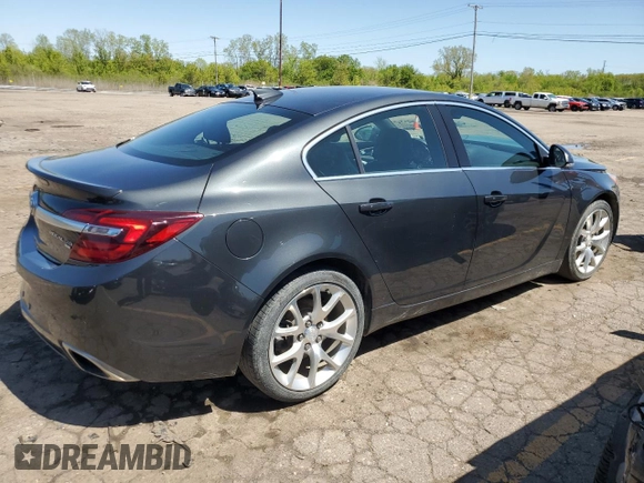 2015 Buick Regal GS with VIN 2G4GT5GX8F9162085, listed as a Copart auction lot 55825495 with 90,333 mi miles and Clean title. Bid and sale history available at DreamBid. Image 3.