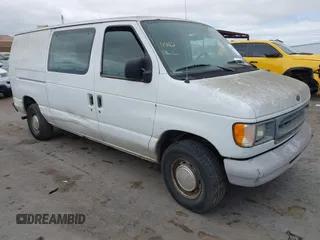 1999 Ford Econoline Cargo with VIN 1FTRE1426XHA02910, listed as a IAAI auction lot 42809583 with 198,718 mi miles and . Bid and sale history available at DreamBid. Image 1.