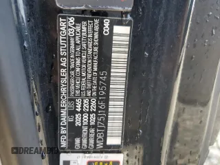 2006 Mercedes-Benz CLK 500 with VIN WDBTJ75J16F195745, listed as a Copart auction lot 56946894 with 239,874 mi miles and Salvage Title. Bid and sale history available at carsss.com. Image 12.