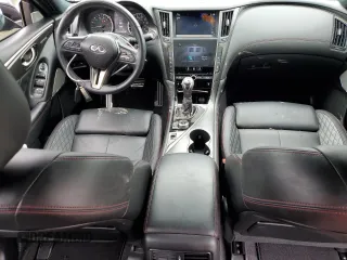 2022 Infiniti Q50 Red Sport 400 with VIN JN1FV7DP7NM370229, listed as a Copart auction lot 55123274 with 36,057 mi miles and Salvage Title. Bid and sale history available at DreamBid. Image 8.