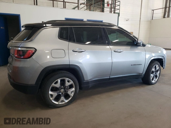 2020 Jeep Compass Limited with VIN 3C4NJCCB4LT194010, listed as a Copart auction lot 56884415 with 100,877 mi miles and Clean title. Bid and sale history available at DreamBid. Image 3.