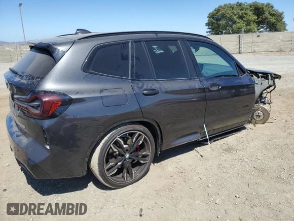 2023 BMW X3 M40i with VIN 5UX83DP04P9S02741, listed as a Copart auction lot 66438074 with 13,913 mi miles and Salvage Title. Bid and sale history available at DreamBid. Image 3.