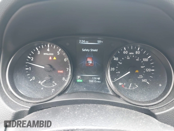 2017 Nissan Rogue S with VIN JN8AT2MV4HW277616, listed as a IAAI auction lot 41812727 with 78,815 mi miles. Bid and sale history available at carsss.com. Image 7.