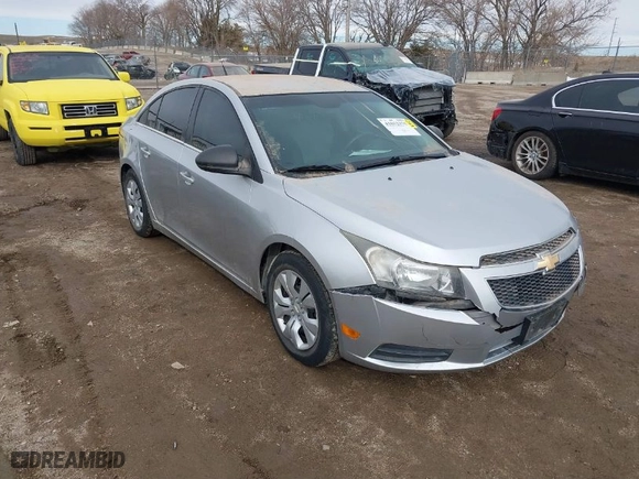 2012 Chevrolet Cruze LS with VIN 1G1PC5SH3C7395835, listed as a IAAI auction lot 41852375 with 166,332 mi miles. Bid and sale history available at carsss.com. Image 1.