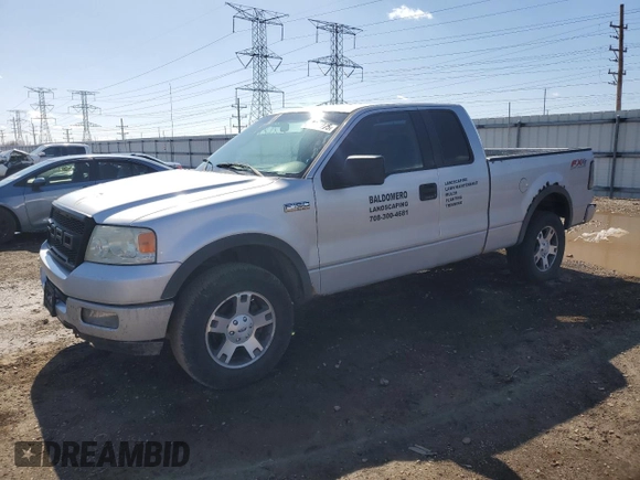 2005 Ford F-150 XLT with VIN 1FTPX14565FA67745, listed as a Copart auction lot 50020275 with 171,517 mi miles and Salvage Title. Bid and sale history available at carsss.com. Image 1.