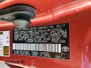 2017 Toyota Prius Two z VIN JTDKBRFU0H3563660, wystawiony jako Copart lot #55823205 z przebiegiem 83 955 mil mil oraz Szkoda całkowita • Salvage title. Historia ofert i sprzedaży dostępna na DreamBid. Obrazek 12.