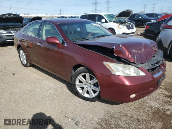 2007 Lexus ES 350 with VIN JTHBJ46G472005264, listed as a Copart auction lot 51128015 with 216,646 mi miles and Salvage Title. Bid and sale history available at carsss.com. Image 4.