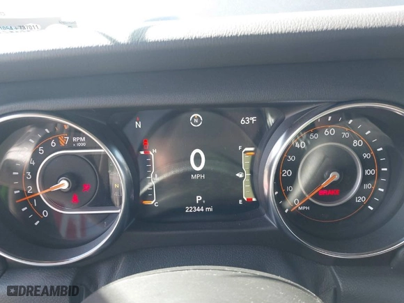 2021 Jeep Gladiator Overland with VIN 1C6HJTFG3ML588042, listed as a IAAI auction lot 41730427 with 22,344 mi miles. Bid and sale history available at carsss.com. Image 7.
