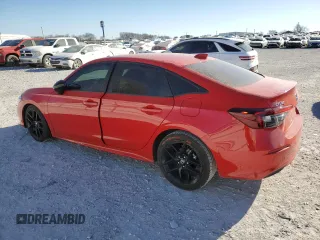 2025 Honda Civic Sport with VIN 2HGFE2F51SH510352, listed as a Copart auction lot 49004975 with 5,056 mi miles and Salvage title. Bid and sale history available at DreamBid. Image 2.