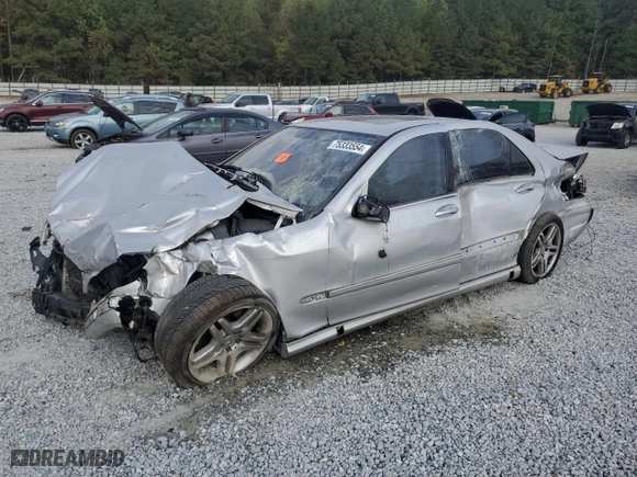 2006 Mercedes-Benz S-Class 5.0L with VIN WDBNG75J26A468549, listed as a Copart auction lot 75333554 with 0 mi miles and Salvage Title. Bid and sale history available at carsss.com. Image 1.