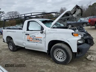 2020 Chevrolet Silverado 1500 Work Truck with VIN 3GCNWAEH9LG211402, listed as a Copart auction lot 83461904 with Not Provided miles and Salvage Title. Bid and sale history available at DreamBid. Image 4.