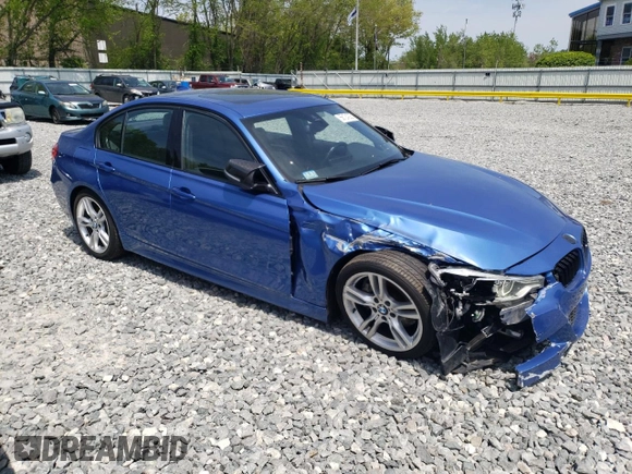 2016 BMW 3 Series 340i xDrive with VIN WBA8B7G52GNT95879, listed as a Copart auction lot 56124225 with 128,051 mi miles and Salvage title. Bid and sale history available at DreamBid. Image 4.