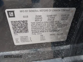 2018 Chevrolet Equinox LS z VIN 2GNAXREV3J6258814, wystawiony jako IAAI lot #41907865 z przebiegiem 148 270 mil mil oraz . Historia ofert i sprzedaży dostępna na DreamBid. Obrazek 9.