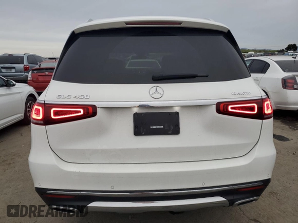2020 Mercedes-Benz GLS 450 with VIN 4JGFF5KE0LA258527, listed as a Copart auction lot 44766285 with 51,808 mi miles and Salvage Title. Bid and sale history available at DreamBid. Image 6.