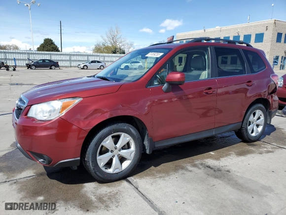 2015 Subaru Forester 2.5i Limited with VIN JF2SJAHC7FH439623, listed as a Copart auction lot 51659255 with 65,495 mi miles and Salvage Title. Bid and sale history available at carsss.com. Image 1.