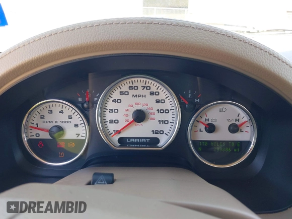 2007 Ford F-150 XLT with VIN 1FTPW14V77KC54005, listed as a IAAI auction lot 41839048 with 299,886 mi miles and . Bid and sale history available at DreamBid. Image 7.