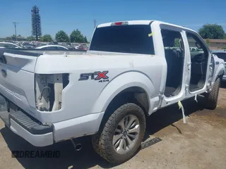 2018 Ford F-150 XL with VIN 1FTEW1EP8JKF82063, listed as a IAAI auction lot 42299414 with 153,706 mi miles and . Bid and sale history available at DreamBid. Image 4.