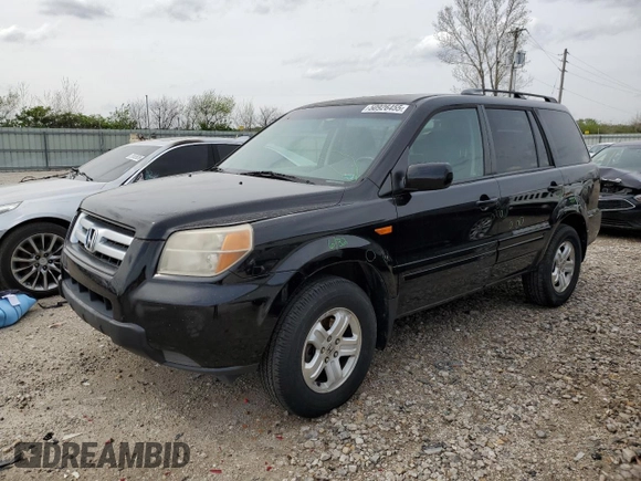 2008 Honda Pilot VP with VIN 5FNYF18208B030318, listed as a Copart auction lot 50926455 with 154,587 mi miles and Salvage Title. Bid and sale history available at DreamBid. Image 1.