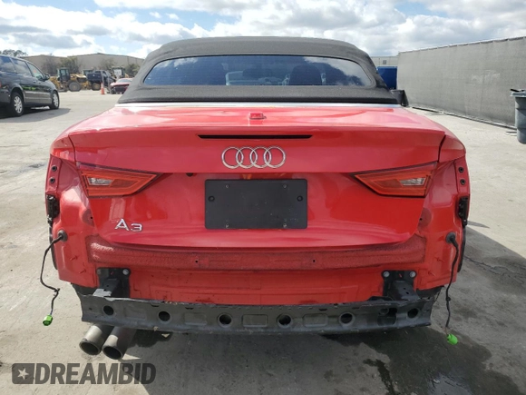 2015 Audi A3 1.8T Premium with VIN WAU6CLFF8F1036565, listed as a Copart auction lot 45479685 with 75,519 mi miles and Salvage Title. Bid and sale history available at carsss.com. Image 6.