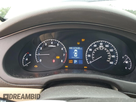 2011 Hyundai Genesis with VIN KMHGC4DF5BU124185, listed as a Copart auction lot 71225784 with 127,638 mi miles and Salvage Title. Bid and sale history available at carsss.com. Image 9.