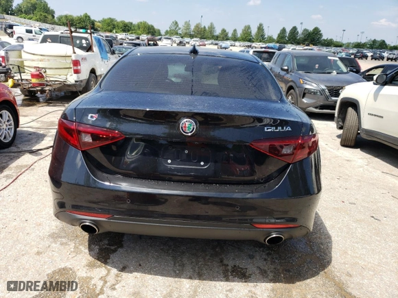 2017 Alfa Romeo Giulia with VIN ZARFAEDN2H7528982, listed as a Copart auction lot 56422793 with 84,706 mi miles and Salvage Title. Bid and sale history available at carsss.com. Image 6.