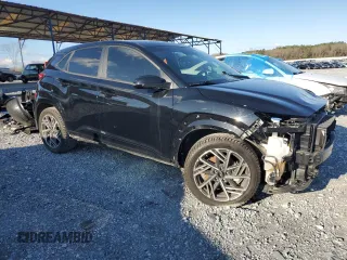 2023 Hyundai Kona N Line with VIN KM8K33A36PU009617, listed as a Copart auction lot 48680855 with 39,012 mi miles and Salvage Title. Bid and sale history available at carsss.com. Image 4.