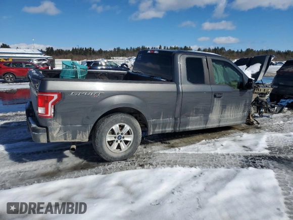 2015 Ford F-150 XLT with VIN 1FTEX1EP1FFB17959, listed as a Copart auction lot 46600475 with Not Provided miles and Salvage Title. Bid and sale history available at carsss.com. Image 3.