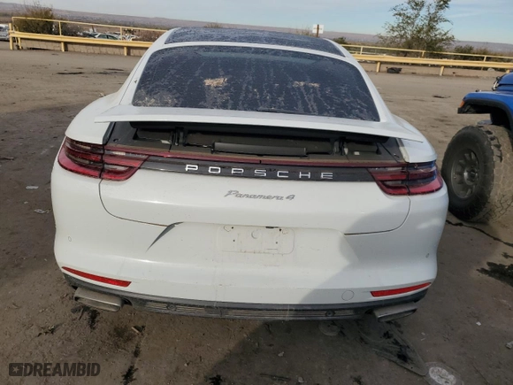 2017 Porsche Panamera with VIN WP0AA2A74HL102677, listed as a Copart auction lot 79771384 with 0 mi miles and Salvage Title. Bid and sale history available at carsss.com. Image 6.