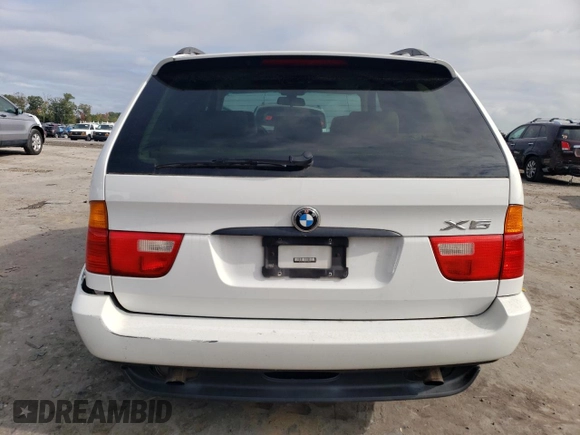 2002 BMW X5 3.0i with VIN 5UXFA53542LP38055, listed as a Copart auction lot 71703614 with 143,077 mi miles and Salvage Title. Bid and sale history available at carsss.com. Image 6.