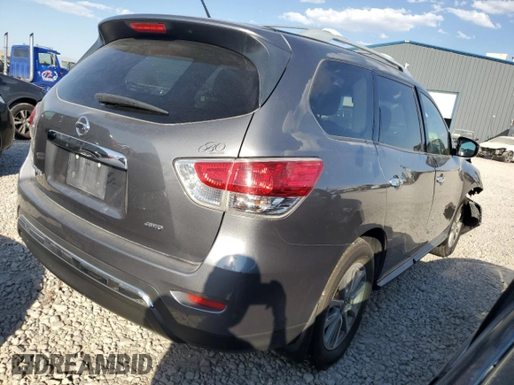 2016 Nissan Pathfinder S with VIN 5N1AR2MM0GC658134, listed as a Copart auction lot 74589594 with 163,451 mi miles and Salvage Title. Bid and sale history available at carsss.com. Image 3.