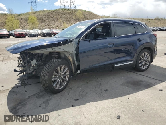 2021 Mazda CX-9 Grand Touring with VIN JM3TCBDY6M0512276, listed as a Copart auction lot 54582375 with 26,727 mi miles and Salvage title. Bid and sale history available at DreamBid. Image 1.