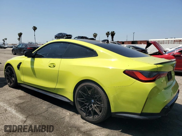 2021 BMW M4 Competition z VIN WBS33AZ03MCH19451, wystawiony jako Copart lot #55436975 z przebiegiem 41 595 mil mil oraz Szkoda całkowita • Salvage title. Historia ofert i sprzedaży dostępna na DreamBid. Obrazek 2.