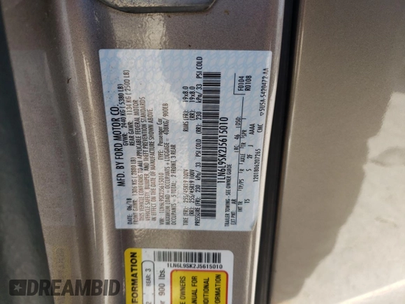2018 Lincoln Continental Select with VIN 1LN6L9SK2J5615010, listed as a Copart auction lot 80056064 with 98,567 mi miles and Salvage Title. Bid and sale history available at carsss.com. Image 12.