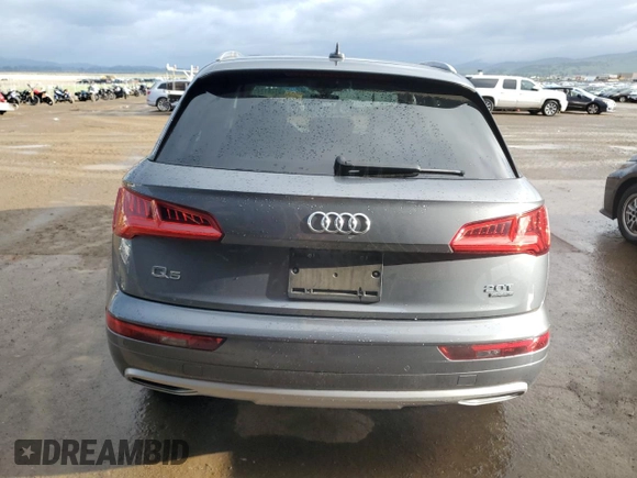 2018 Audi Q5 Premium Plus with VIN WA1BNAFY7J2227246, listed as a Copart auction lot 51261745 with 35,376 mi miles and Salvage Title. Bid and sale history available at carsss.com. Image 6.