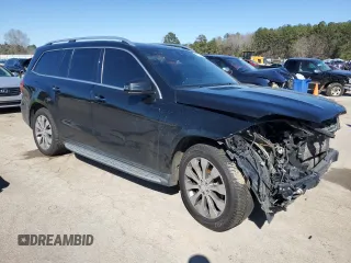 2017 Mercedes-Benz GLS 450 with VIN 4JGDF6EE3HA883469, listed as a Copart auction lot 46098445 with 136,804 mi miles and Salvage Title. Bid and sale history available at DreamBid. Image 4.