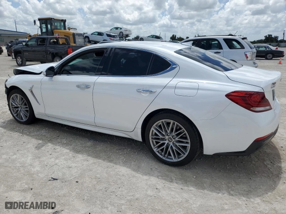 2020 Genesis G70 2.0T with VIN KMTG64LA6LU062428, listed as a Copart auction lot 70580194 with 43,226 mi miles and Non Repairable. Bid and sale history available at carsss.com. Image 2.