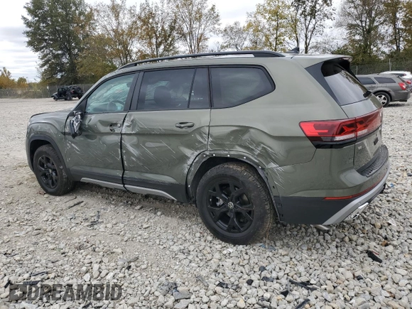 2024 Volkswagen Atlas Peak Edition SE with VIN 1V2CR2CA4RC575859, listed as a Copart auction lot 76310634 with 1,228 mi miles and Salvage title. Bid and sale history available at DreamBid. Image 2.