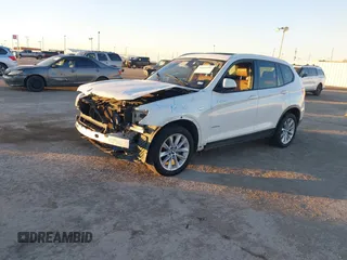 2015 BMW X3 sDrive28i with VIN 5UXWZ7C54F0F75891, listed as a IAAI auction lot 41691293 with 142,128 mi miles and . Bid and sale history available at DreamBid. Image 2.