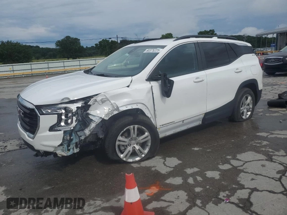2022 GMC Terrain SLE z VIN 3GKALMEV6NL272316, wystawiony jako Copart lot #60375225 z przebiegiem 30 320 mil mil oraz Szkoda całkowita • Salvage title. Historia ofert i sprzedaży dostępna na DreamBid. Obrazek 1.