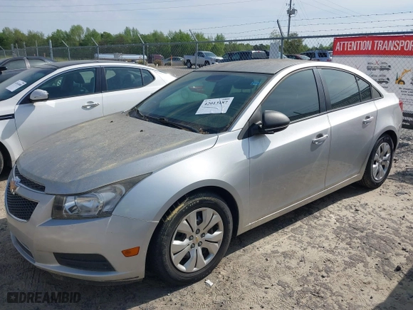 2014 Chevrolet Cruze LS with VIN 1G1PA5SH4E7250957, listed as a IAAI auction lot 42013187 with 108,670 mi miles. Bid and sale history available at carsss.com. Image 13.