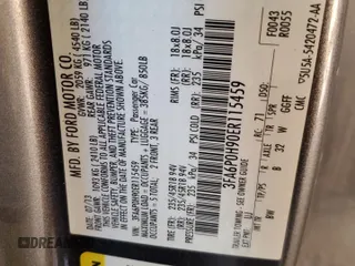 2014 Ford Fusion SE with VIN 3FA6P0H90ER115459, listed as a Copart auction lot 44915655 with 179,341 mi miles and Salvage Title. Bid and sale history available at carsss.com. Image 14.